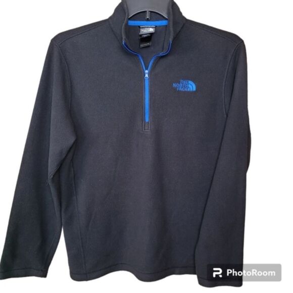 The North Face Size Medium Glacier Black TKA 100 Thermal Fleece Pullover Shirt - Picture 9 of 9